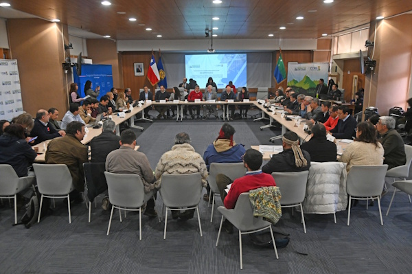 Gobernador Alejandro Santana preside primera sesión del Comité Regional del Uso del Borde Costero en Los Lagos